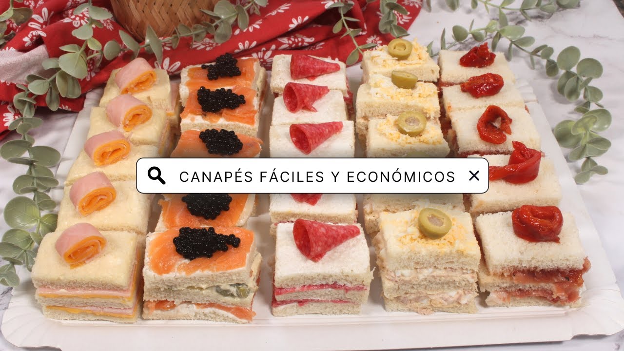 🎄 Canapés de PAN DE MOLDE 🎄| Canapés fáciles y economicos