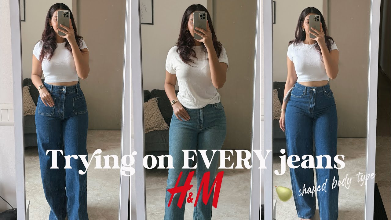Примеряю все ДЖИНСЫ от H&M, чтобы не пришлось | Тип фигуры «груша» | Харшала Патил