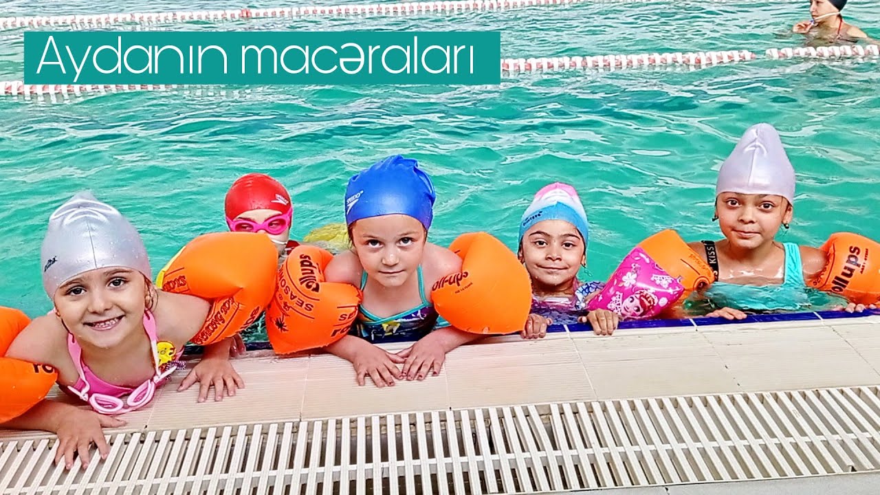 Uşaqlardan  #möhtəşəm  üzmək dərsləri 👍 Üzmək öyrənirik ☺️#babyshark 🌊🌊🌊