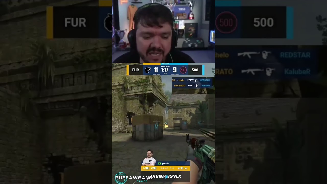 ACE CLUTCH DE KSCERATO GAULES FICA DOIDO