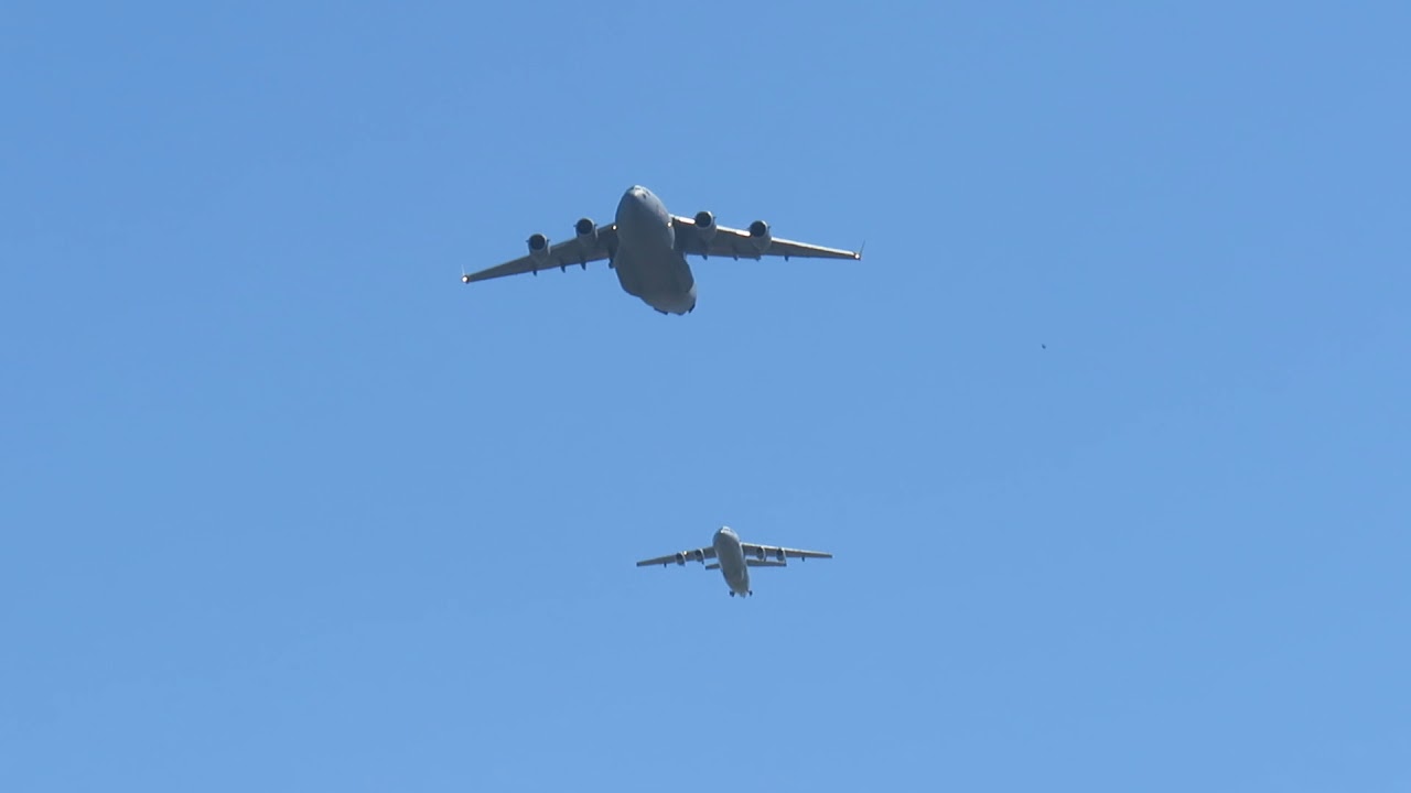 RAF100 Practice Flypast over RAF Cranwell