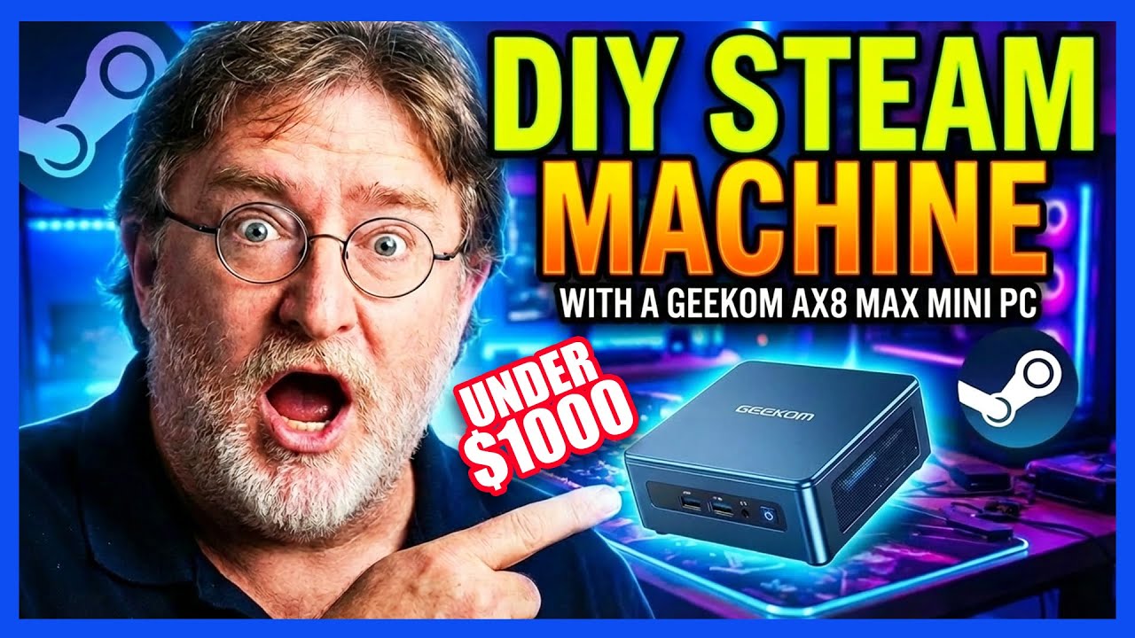 DIY Linux Steam Machine with a GEEKOM AX8 Max Mini PC! [Review & Tutorial]
