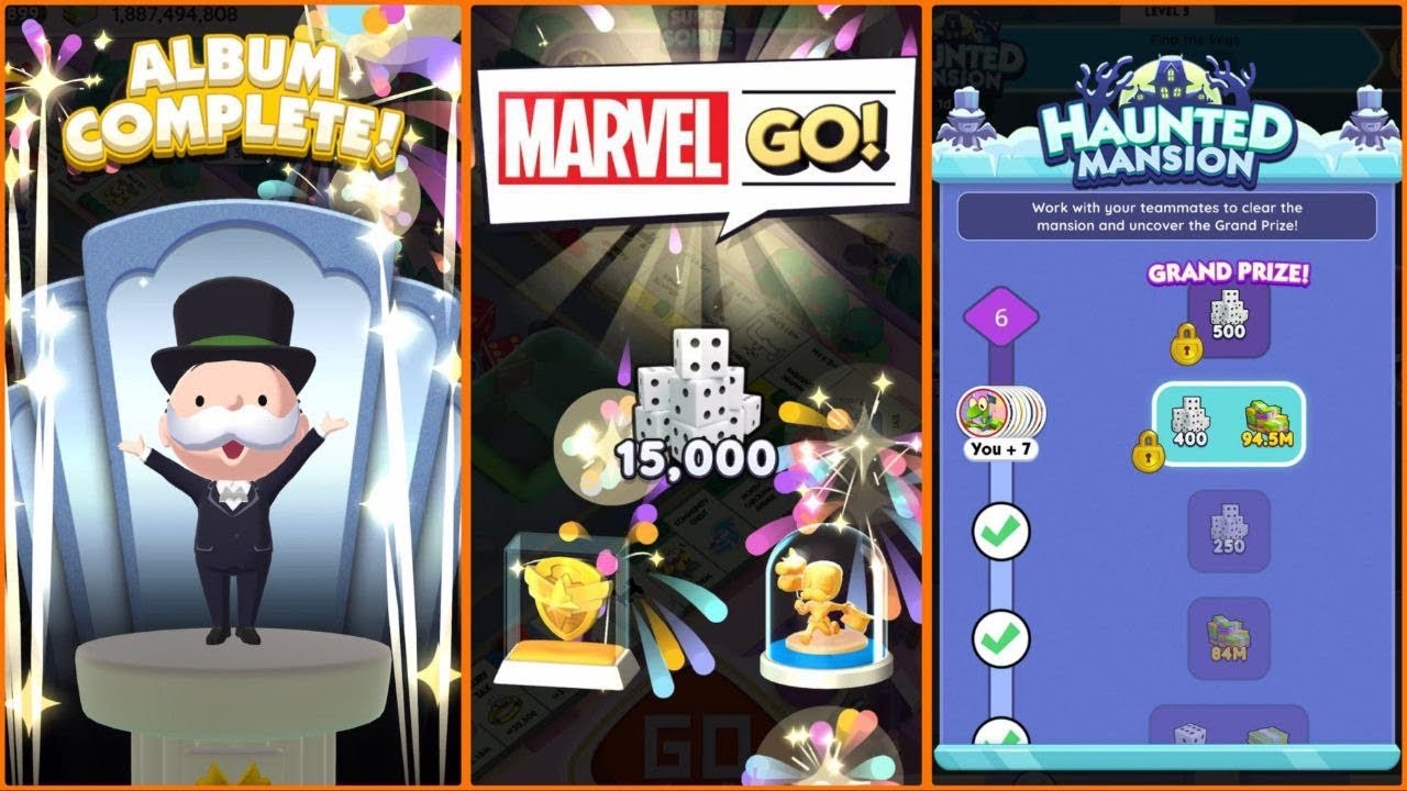 Monopoly Go || HAUNTED MANSION || 2nd ALBUM COMPLETE! ​⁠@monopolygo #monopolygo #giveaway