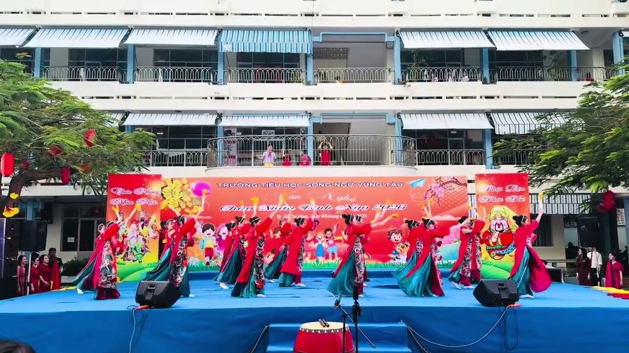 Văn nghệ Mừng Đảng mừng Xuân 2025-2026 Khối lớp 5 - Lời ca đất nước (Mash up)