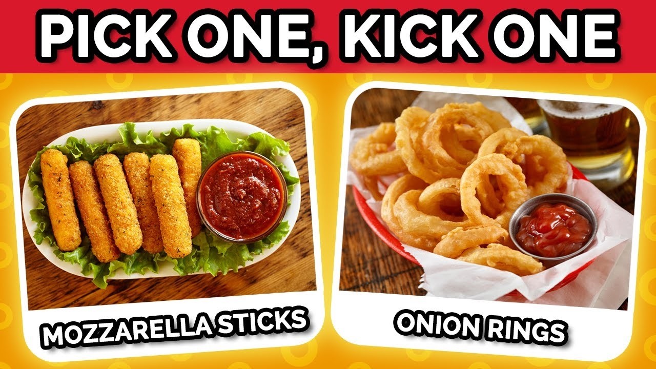 Pick One 🫳, Kick One🦵 - Junk Food Edition! 🍕🍔