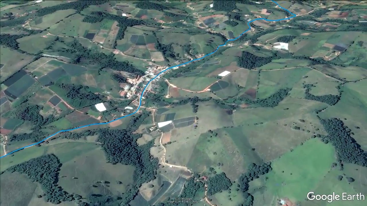 Caminho da Fé no Google Earth (Ative as Legendas).