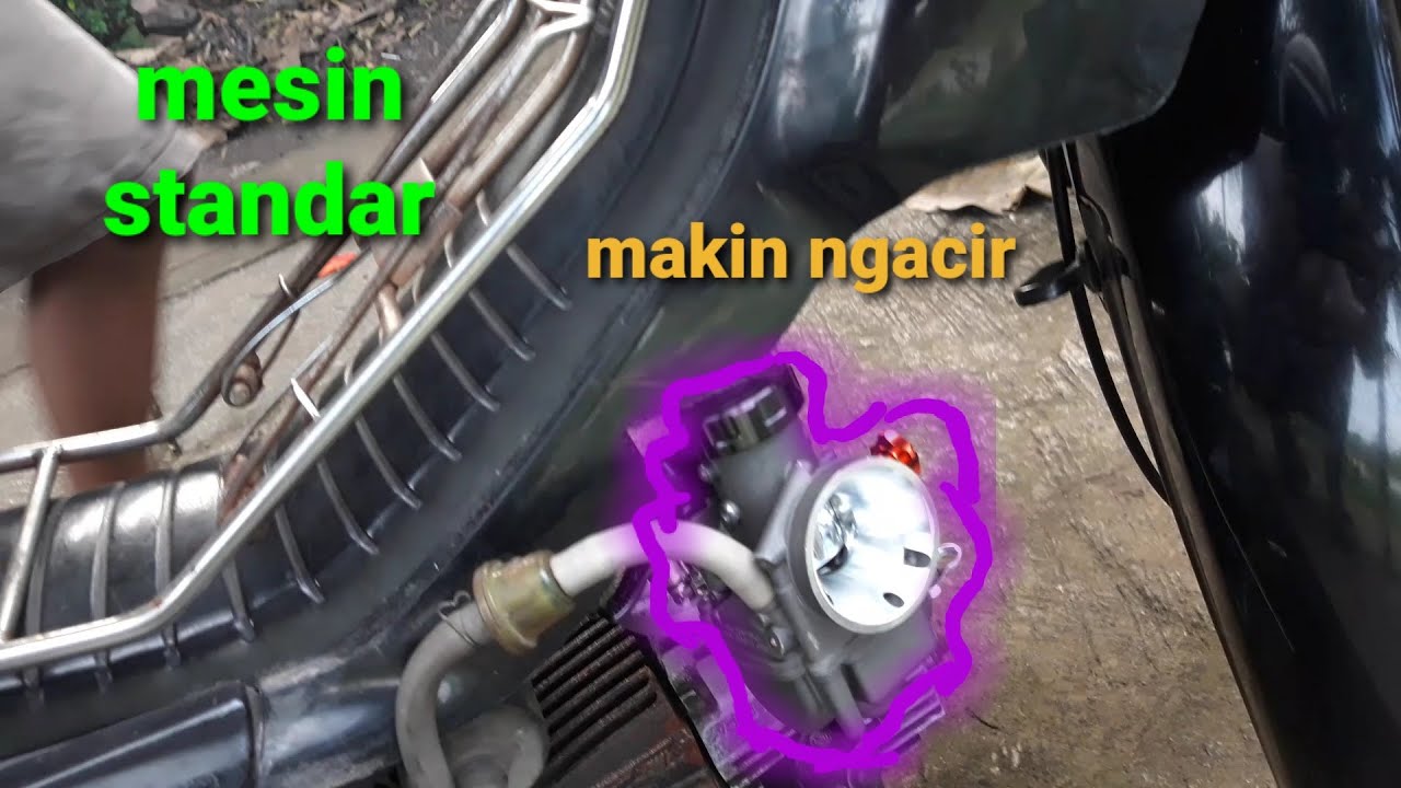 Pasang Karburator PE 24 ke astrea grand standar