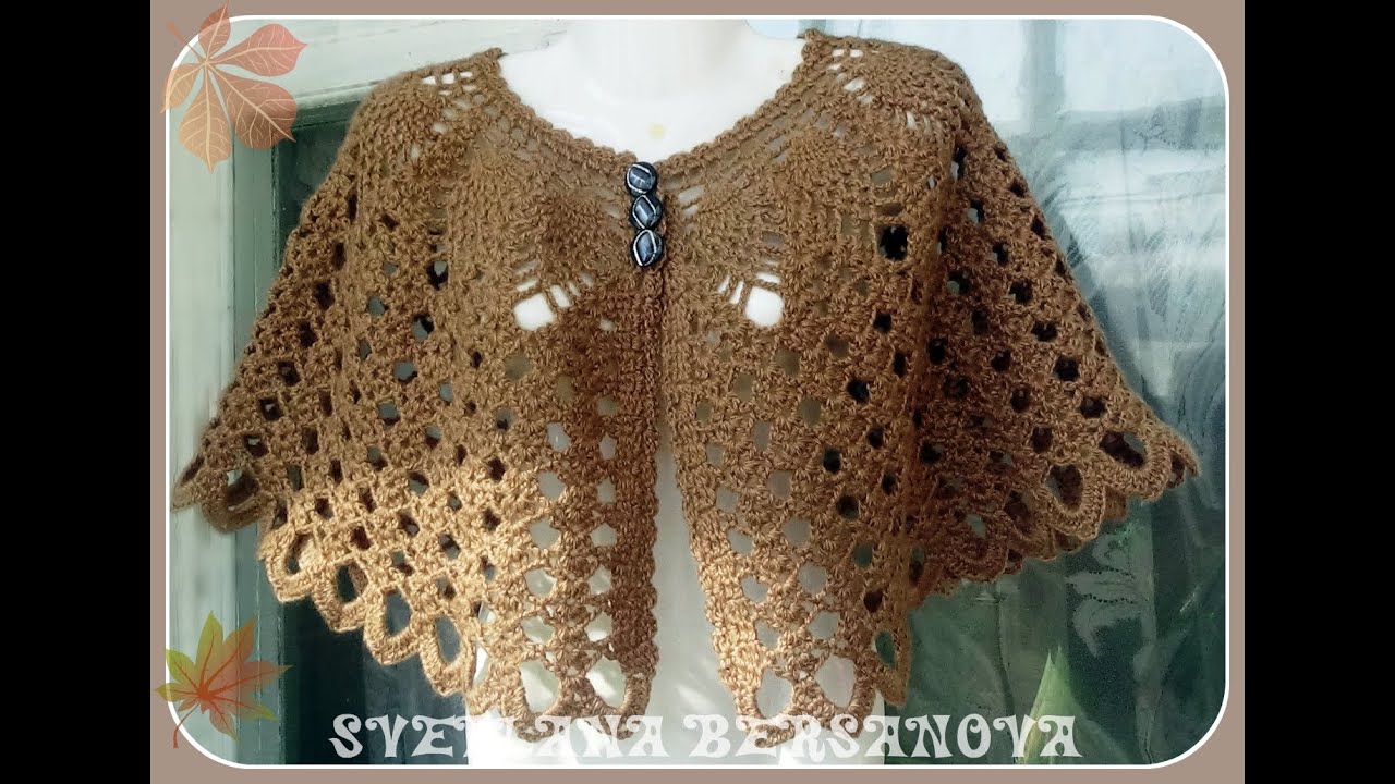 Пелерина крючком. Cape tied hook