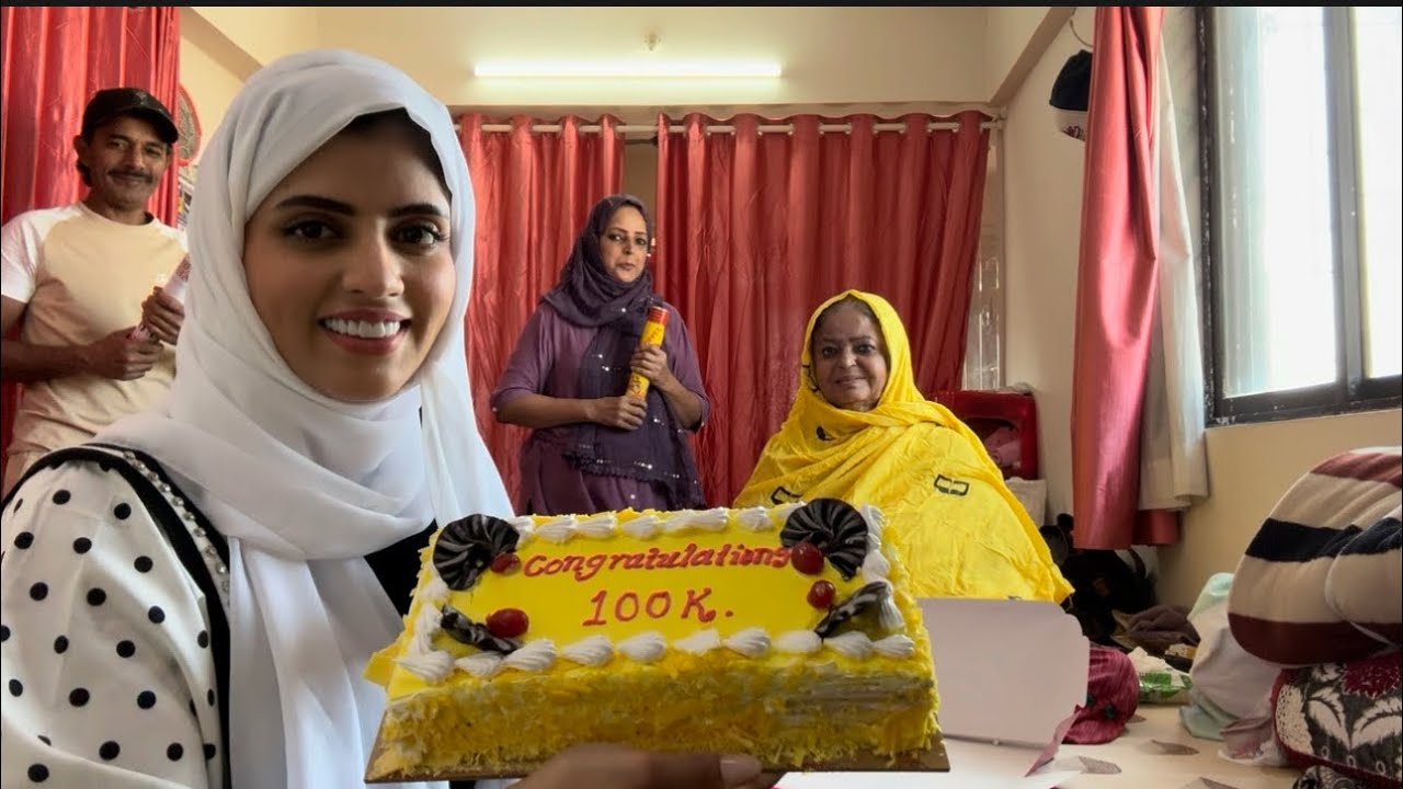 Maa behen aur bhai ke sath banane ayi Mumbai celebration of 100k thank you all my dear subscribers