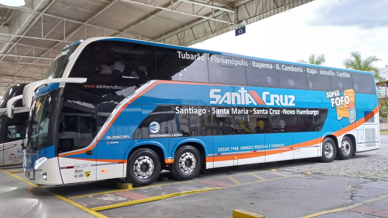 RODOVIÁRIA DE BALNEÁRIO CAMBORIÚ | MOVIMENTAÇÃO DE ÔNIBUS | G8 BRASIL SUL, VISSTA BUSS DD SANTA CRUZ