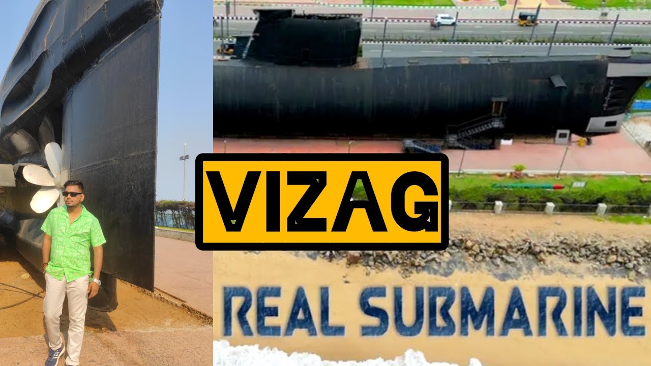 Real SUBMARINE 😳 Vizag City Tour #travel #vizag #trend