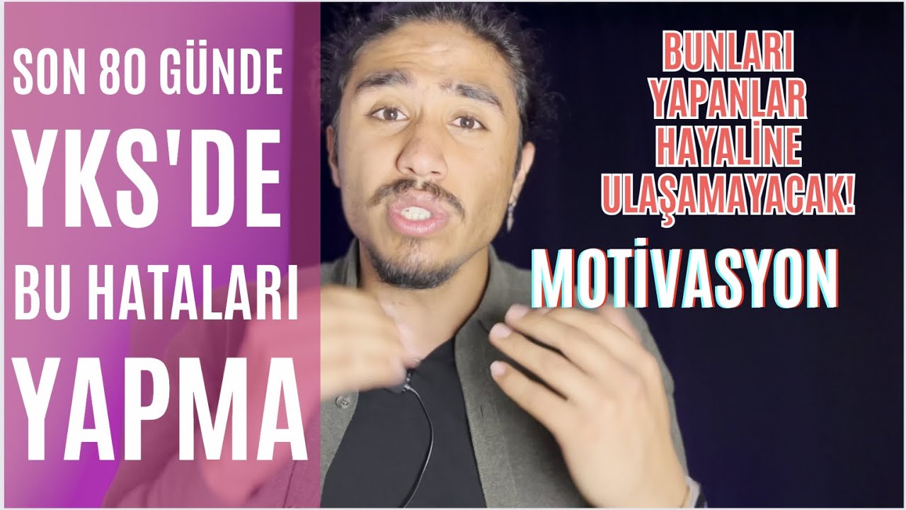 Son 80 Gün Kala Yalvarırım Bu Hataları Yapma | #yks #yks2023 #motivasyon