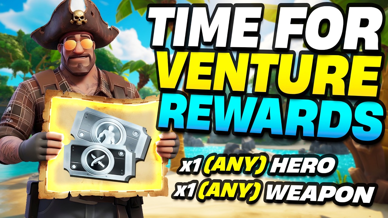 Time to Get our HERO x WEAPON Vouchers From VENTURES in Fortnite Save The World