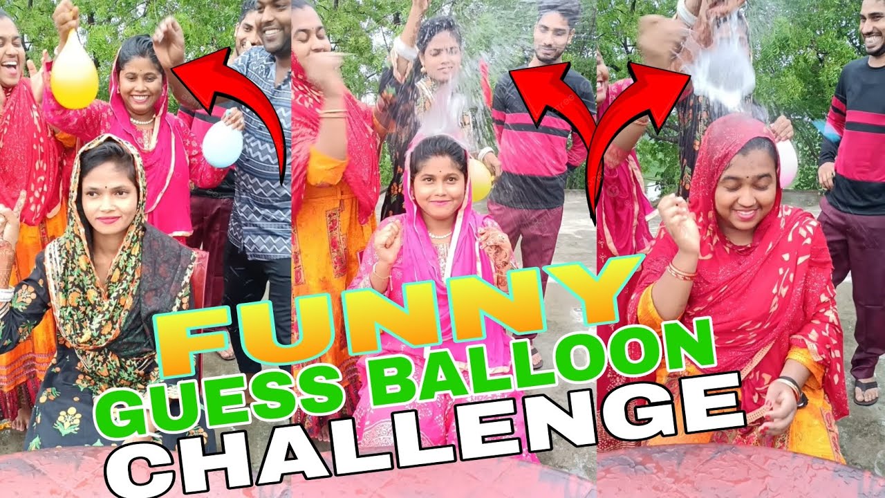 Funny Left Right Balloon Guess Challenge With My Family🔥#trending #tiktok #viral #challenge #viral