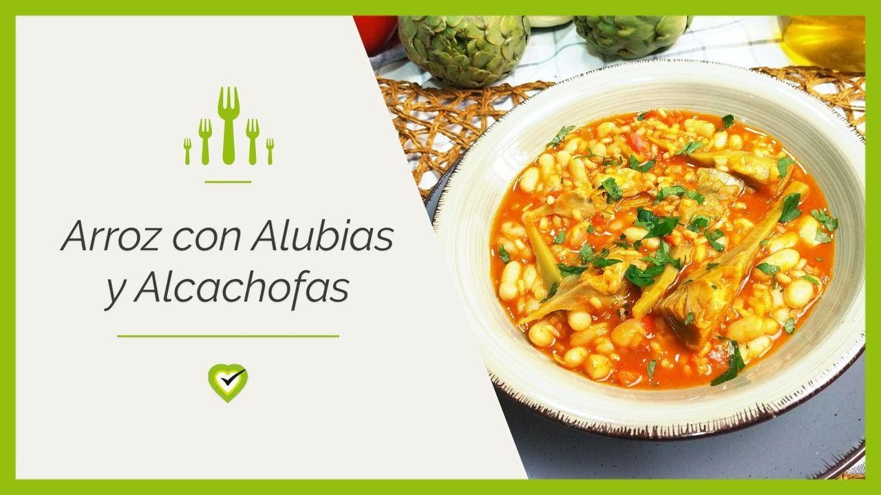 Receta de Arroz con Alubias y Alcachofas