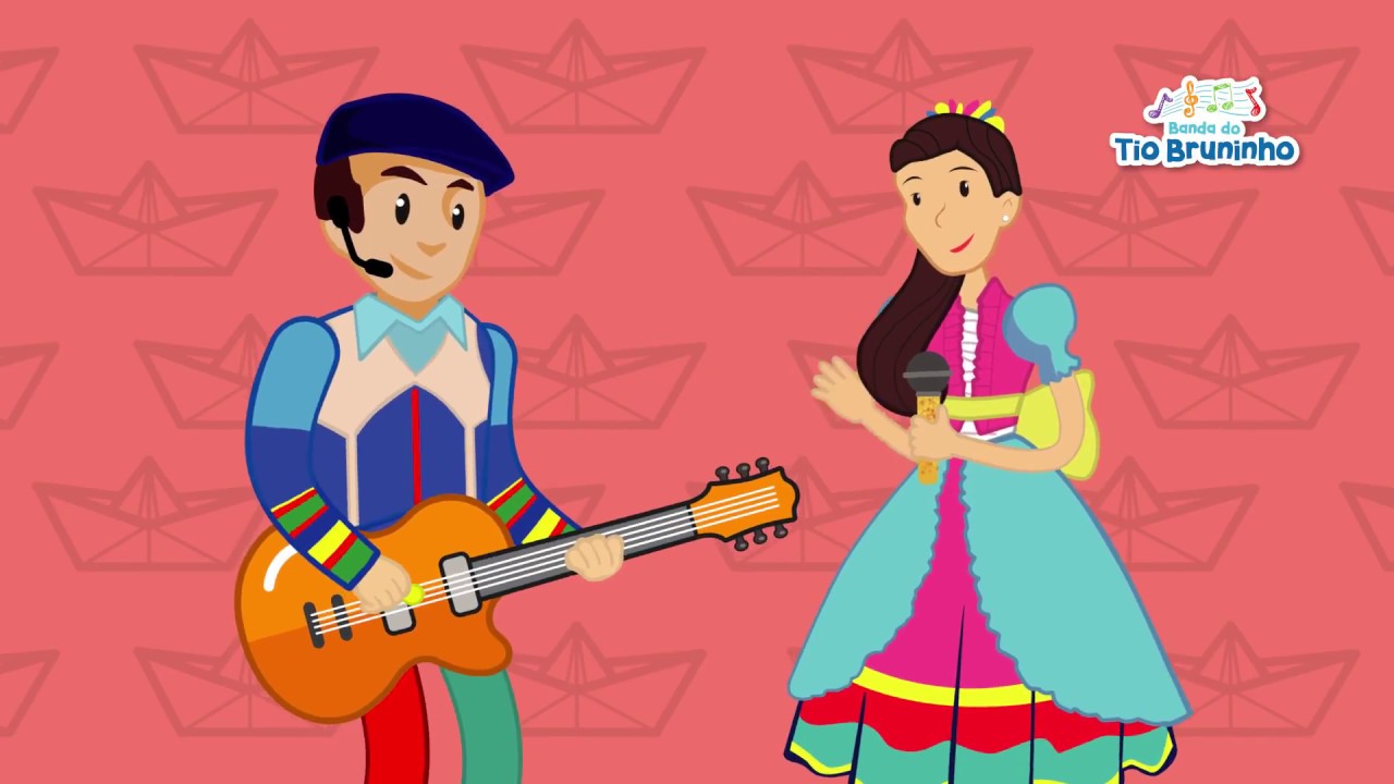 Música infantil - Barquinho de Papel - Tio Bruninho - Desenho Animado