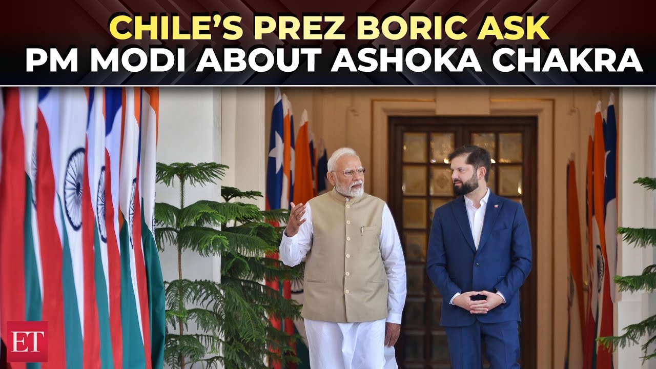 Chile&rsquo;s President Gabriel Boric asks PM Modi about Indian Flag&rsquo;s Ashoka Chakra; video goes viral