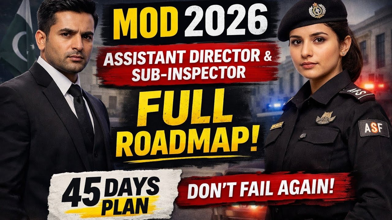 MOD 2026 | Assistant Director & Sub-Inspector | Why 95% Will Fail (45 Days Roadmap)