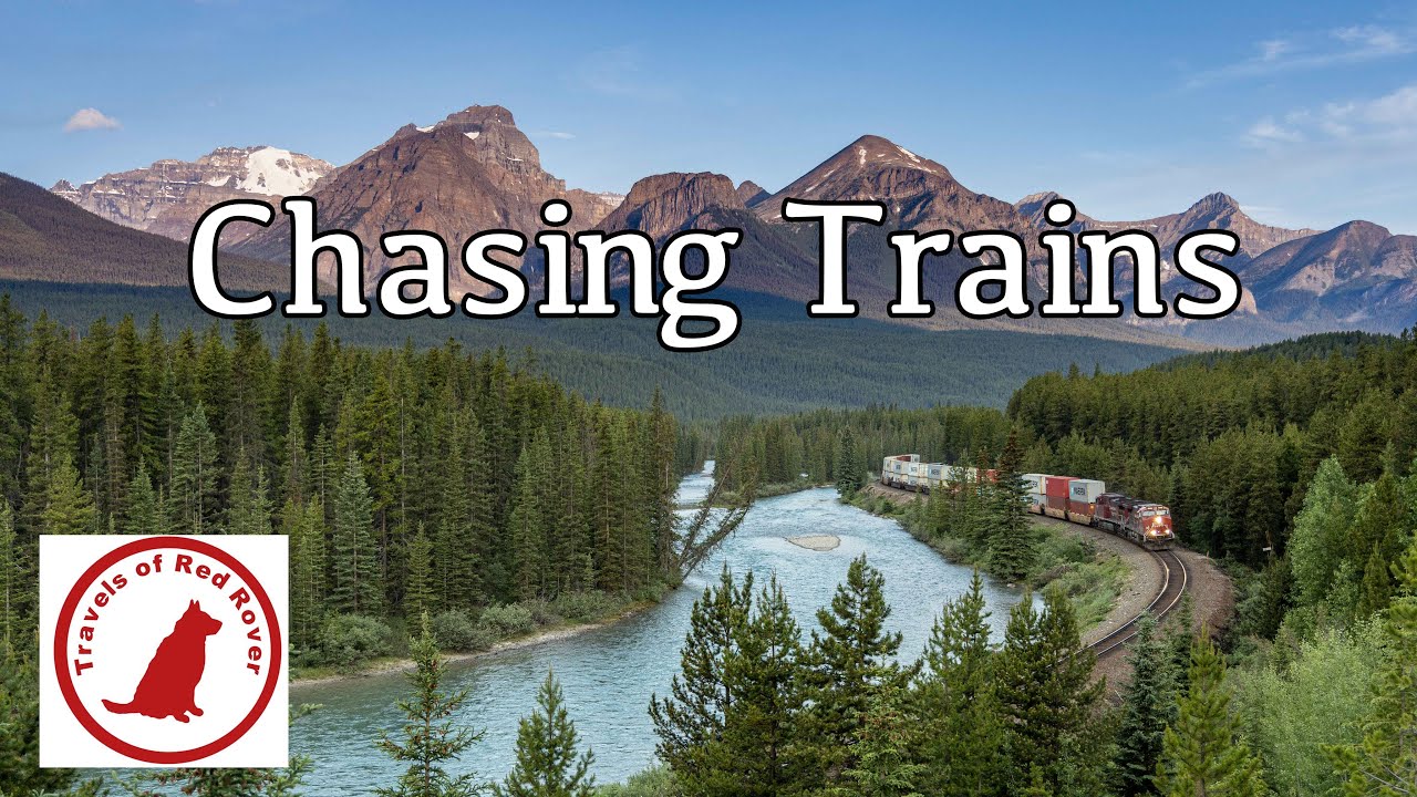 Chasing Trains at Morant's Curve #landscapephotography #trainspotting #lakelouise