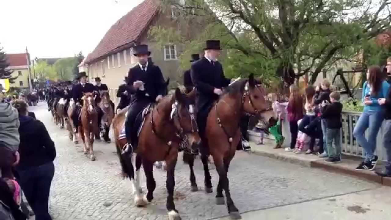 Sorbische Osterreiter 2014 in Crostwitz Landkreis Kamenz (Sachsen)