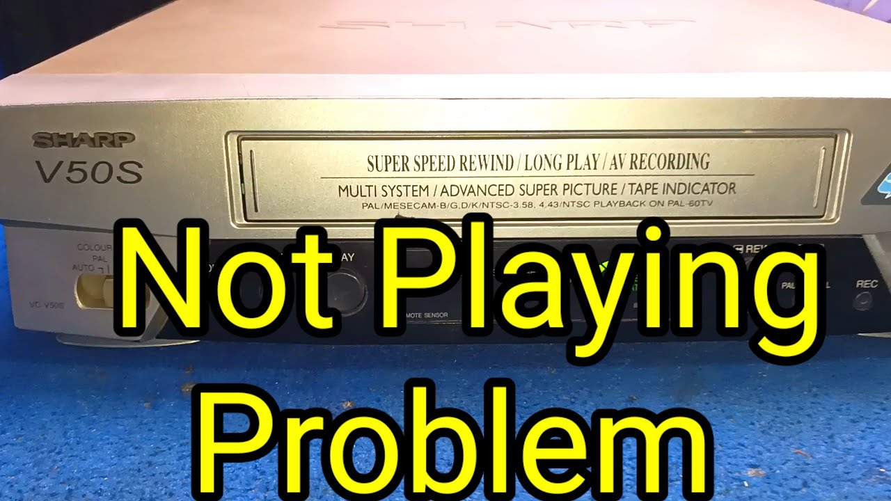 sharp v50s | vcr repair not play auto stop #vcr