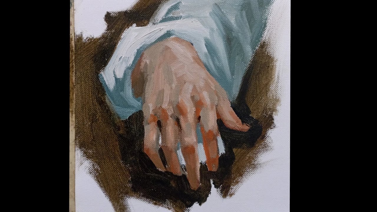 HOW TO PAINT A HAND USING OIL COLOURS