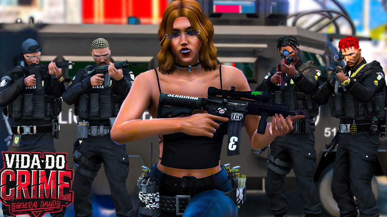 GTA 5 : VIDA DO CRIME - JAUM57 DE BLINDADO NA ROCINHA 🔥 BABY CORREU MAIS QUE NUNCA… - EP.35