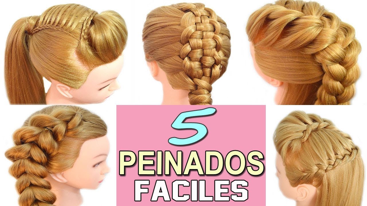 5 Peinados Faciles y Rapidos para Cabello Largo con Trenzas para Niñas para cada dia