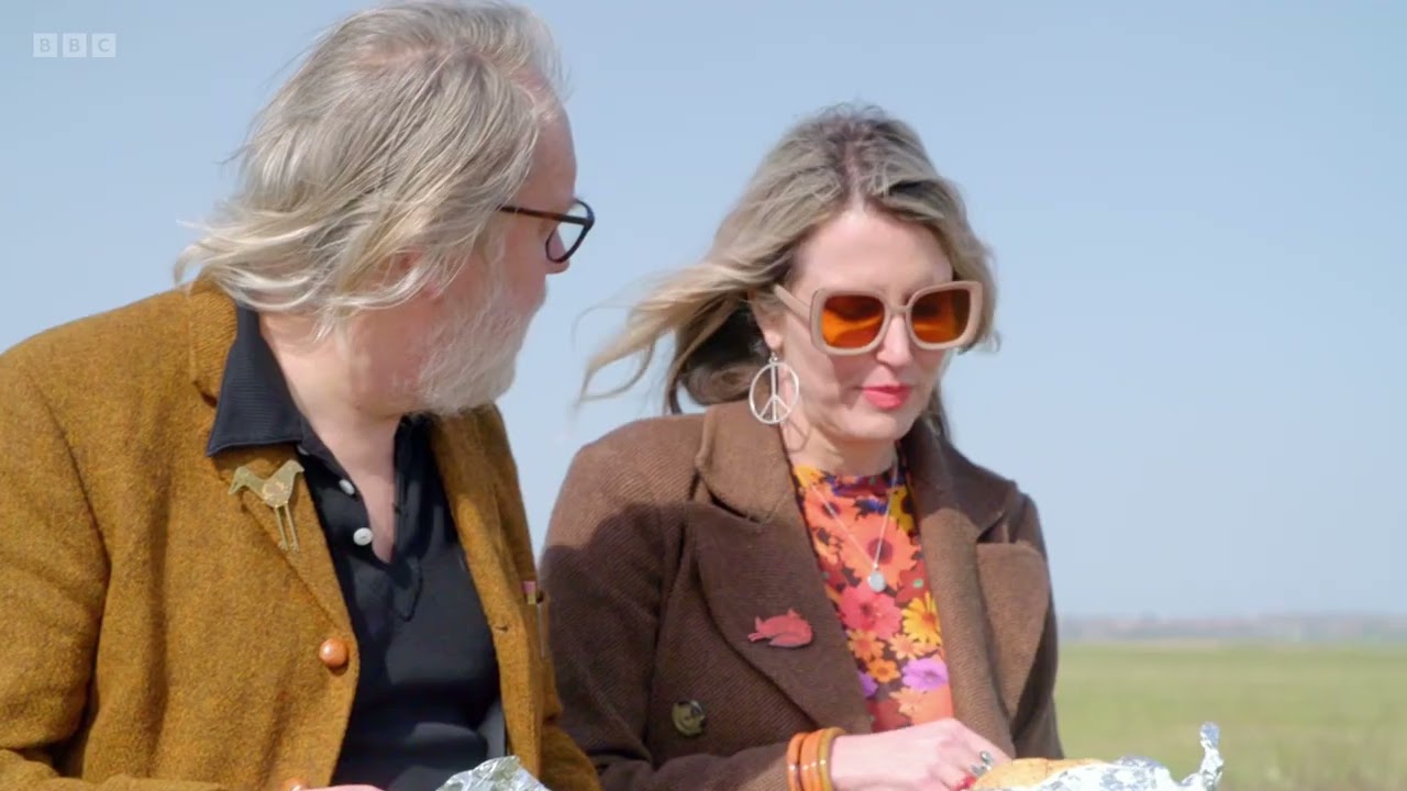 Jim Moir (Vic Reeves) & His Wife , Nancy Sorrell , at Elmley Nature Reserve , Isle of Sheppey
