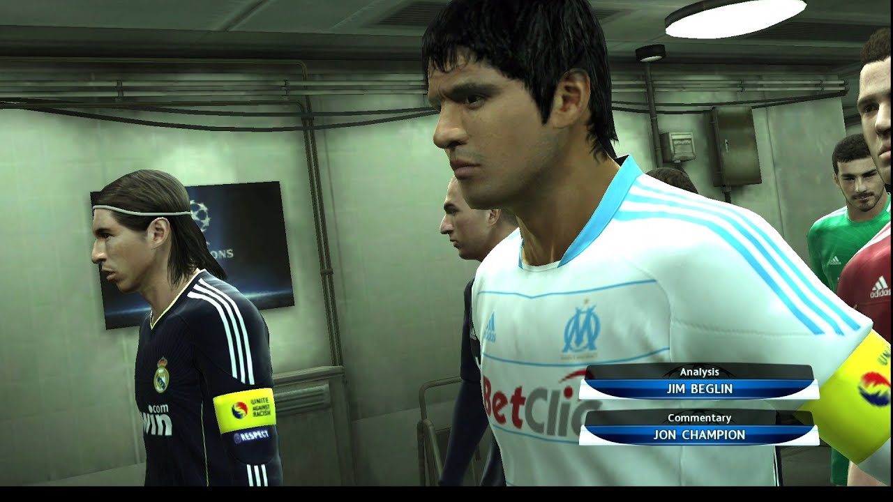 PES 2011 Champions League Group stage Matchday 4 OLYMPIQUE DE MARSEILLE VS REAL MADRID C.F.