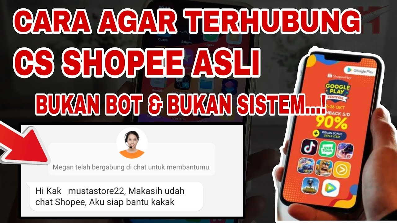 Cara Menghubungi CS Shopee Yang Sebenarnya 2024 || Customer Service Shopee Bukan Bot