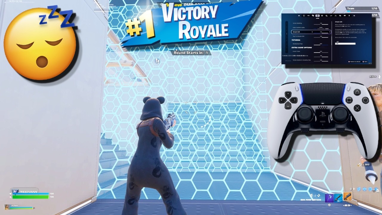 PS5 DualSense Edge Controller 🎮 Fortnite Piece Control 2v2 🧩 Gameplay 🏆 BEST Controller Settings