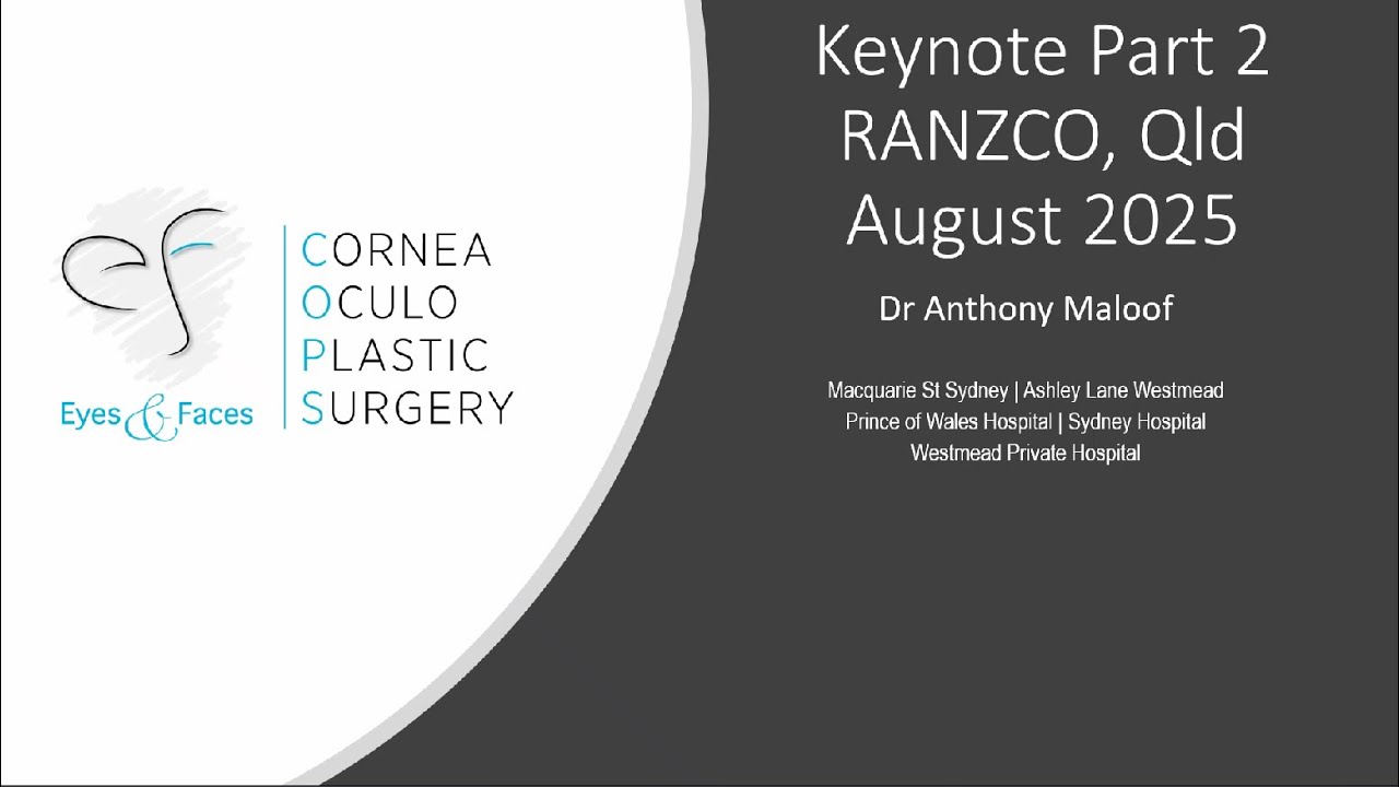 Ranzco QLD Conference - Keynote Talk - Part 2: The Clinical - Dr Anthony Maloof