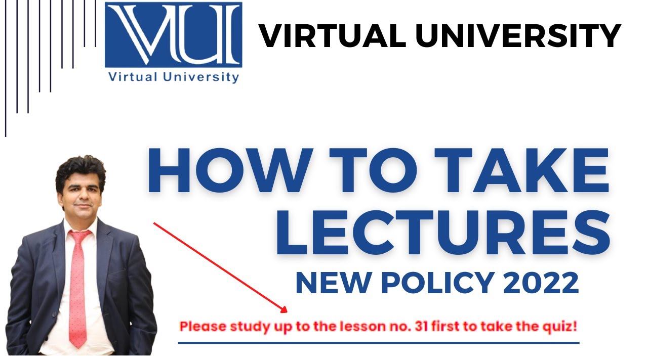How to Take Lectures at Virtual University | VU Lectures Attendance