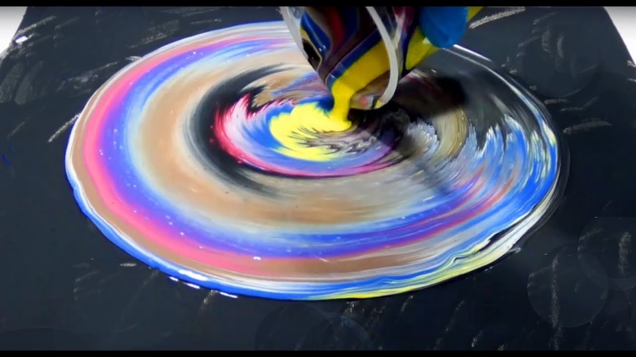 Pouring mit schlimmster Farbmischung ever 🤮🤮 | Acrylgiessen Tutorial (Deutsch)