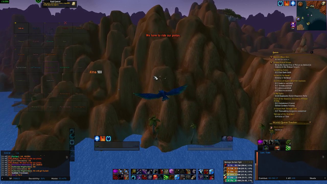 For the Alliance Achievement. Killing Saurfang / Lor'themar Theron,