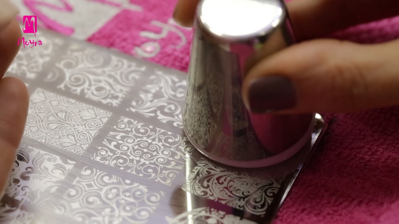 Nail Stamping - How To Use Moyra Stamping Plates