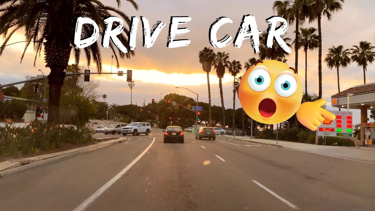 Drive Car. Driving tour. Road trip. San Diego. How to Drive.