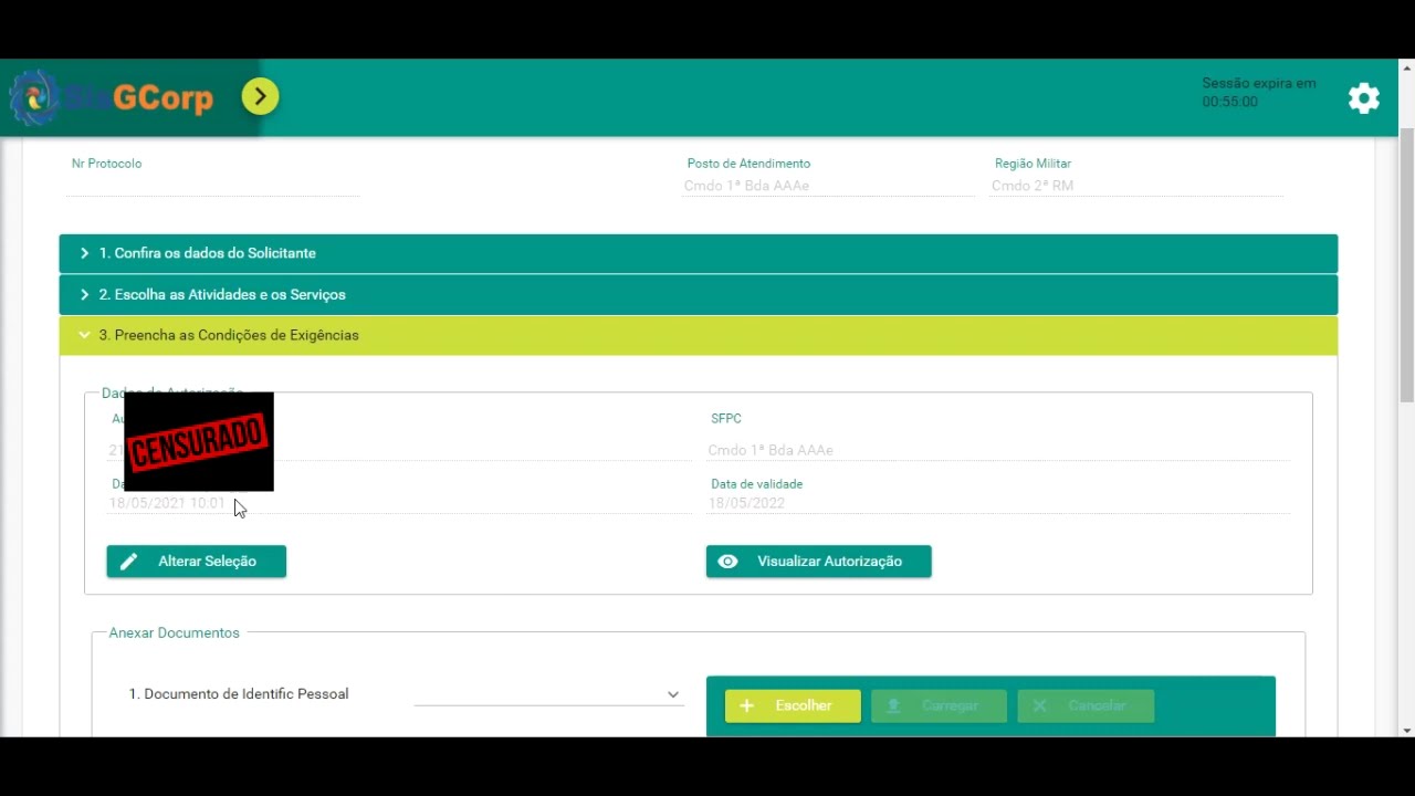 PASSO A PASSO PARA SOLICITAÇÃO DE REGISTRO E APOSTILAMENTO VIA SISGCORP (PEDIDO DE CRAF)