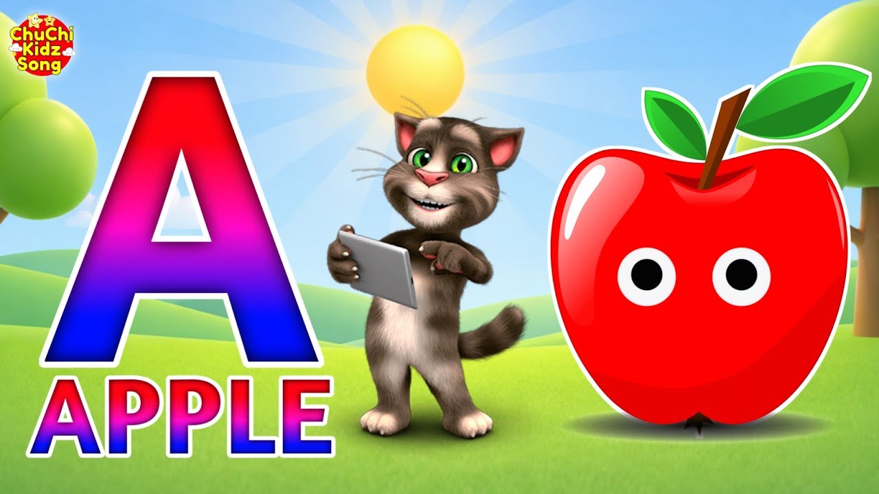 Песенка про алфавит - Алфавит - ABC и 123 - A для яблока 🍎 - Фонетика - Детские песни и стишки дл...