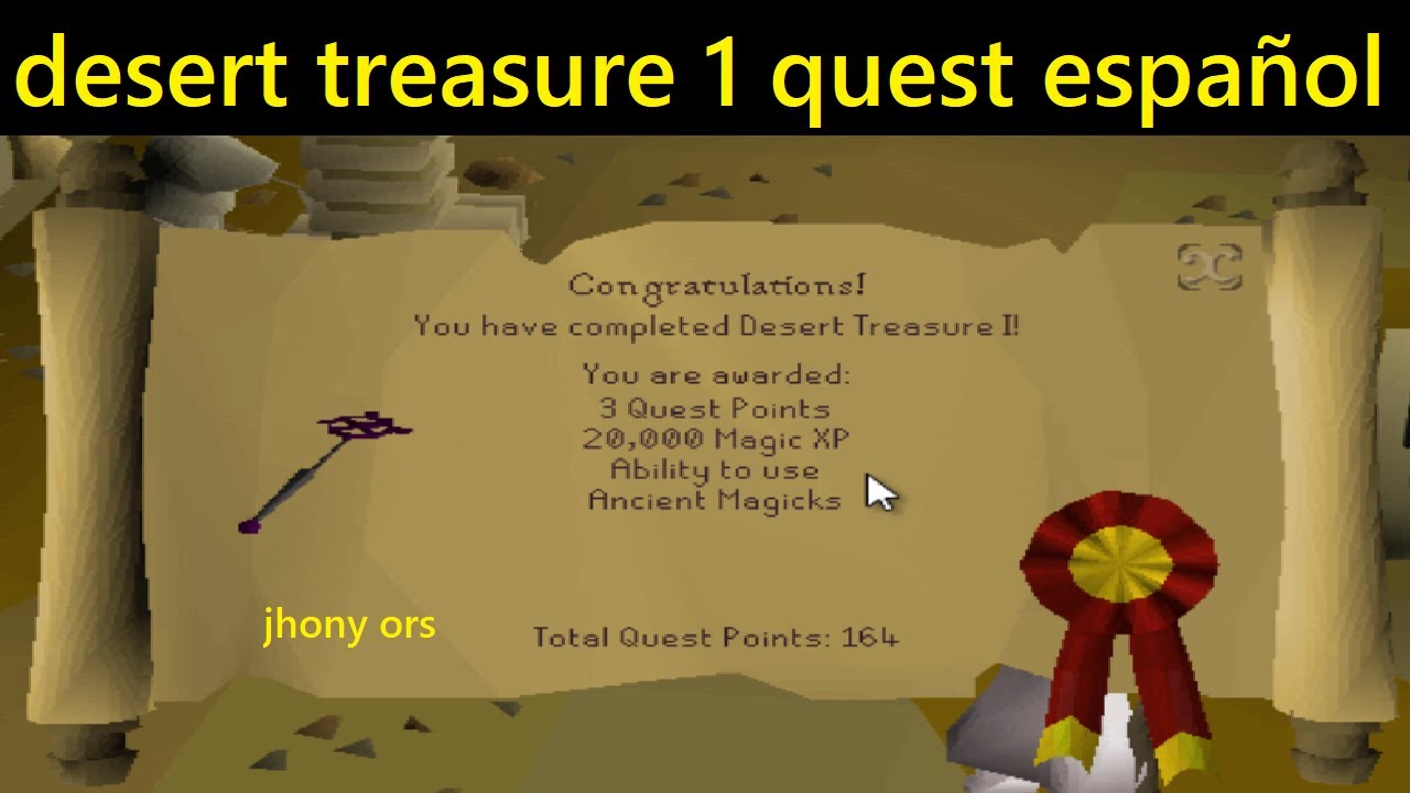 OSRS desert treasure 1 quest español 2024