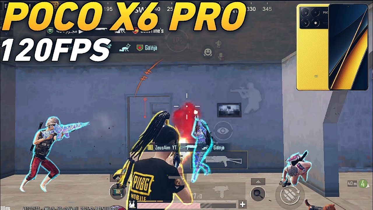 تجربة أداء بوكو إكس ٦ برو في لعبة ببجي | POCO X6 PRO PUBG GAMEPLAY 