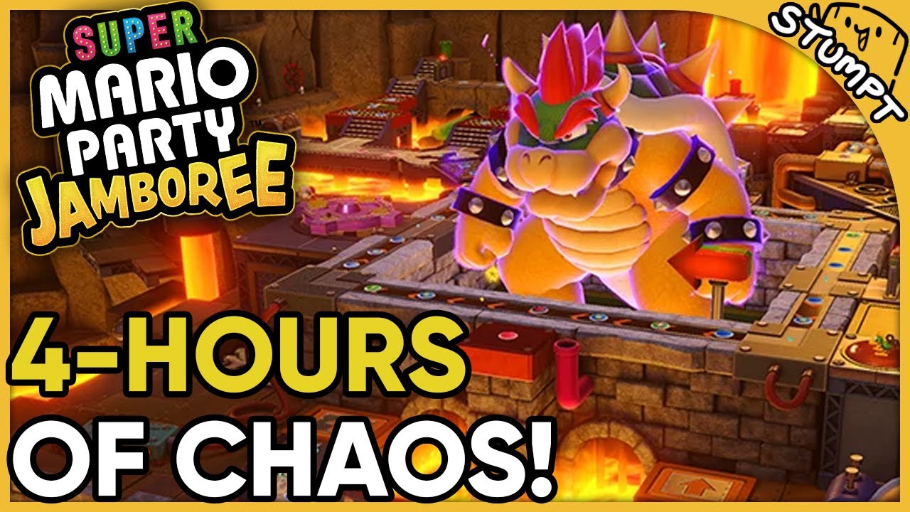 30-TURN GAME ON THE BOWSER MAP!! - Super Mario Party Jamboree (4-Player Gameplay)