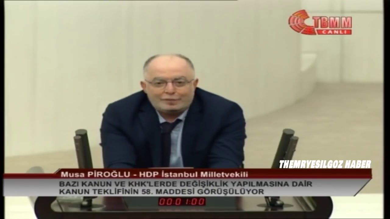 HDP İstanbul Milletvekili Musa Piroğlu meclis konuşması (16.01.2019)