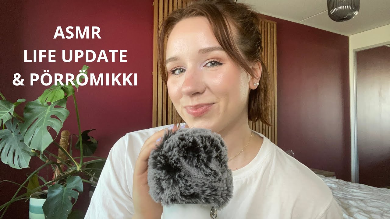 ASMR SUOMI Kuulumiset, mikin silittelyä ja jäiden kolinaa 🧊❤️ (Sain töitä!!)