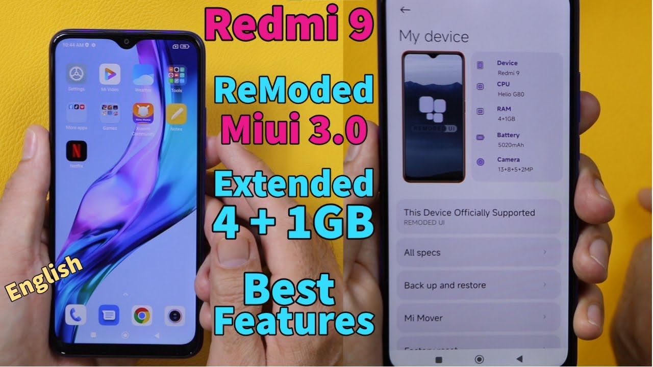 Install REMODED MIUI V3.0 On Redmi 9 Redmi 9 Prime [English]