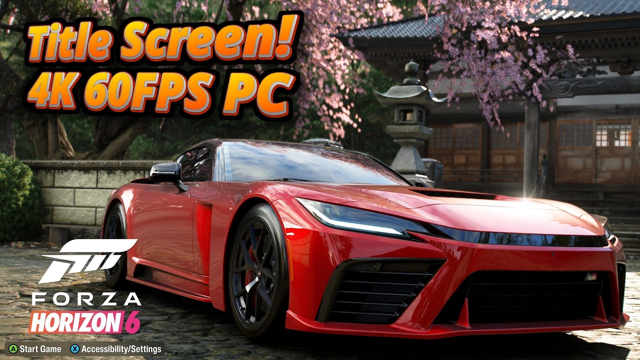 Forza Horizon 6 Title Screen (4K 60FPS PC)