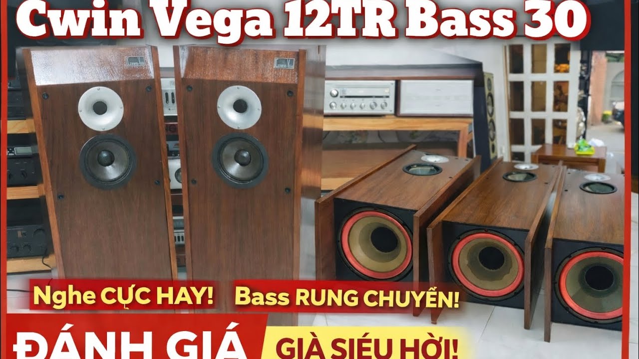 Loa CWIN Vega 12TR Bass 30 – Giá Ưu Đãi, Bán Nhanh Gọn Lẹ!