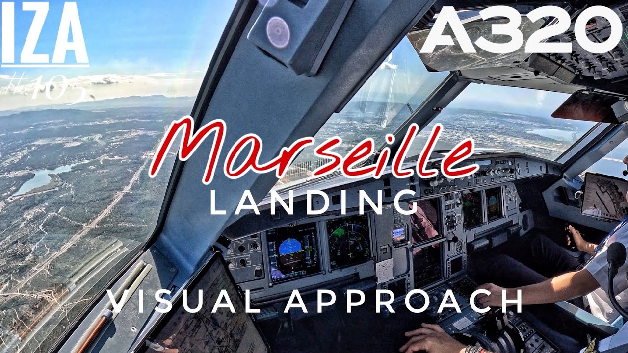A321 MRS 🇫🇷 Marseille | LANDING 31R Visual Approach | 4K Cockpit View | ATC & Crew Comm [RE UPLOAD]