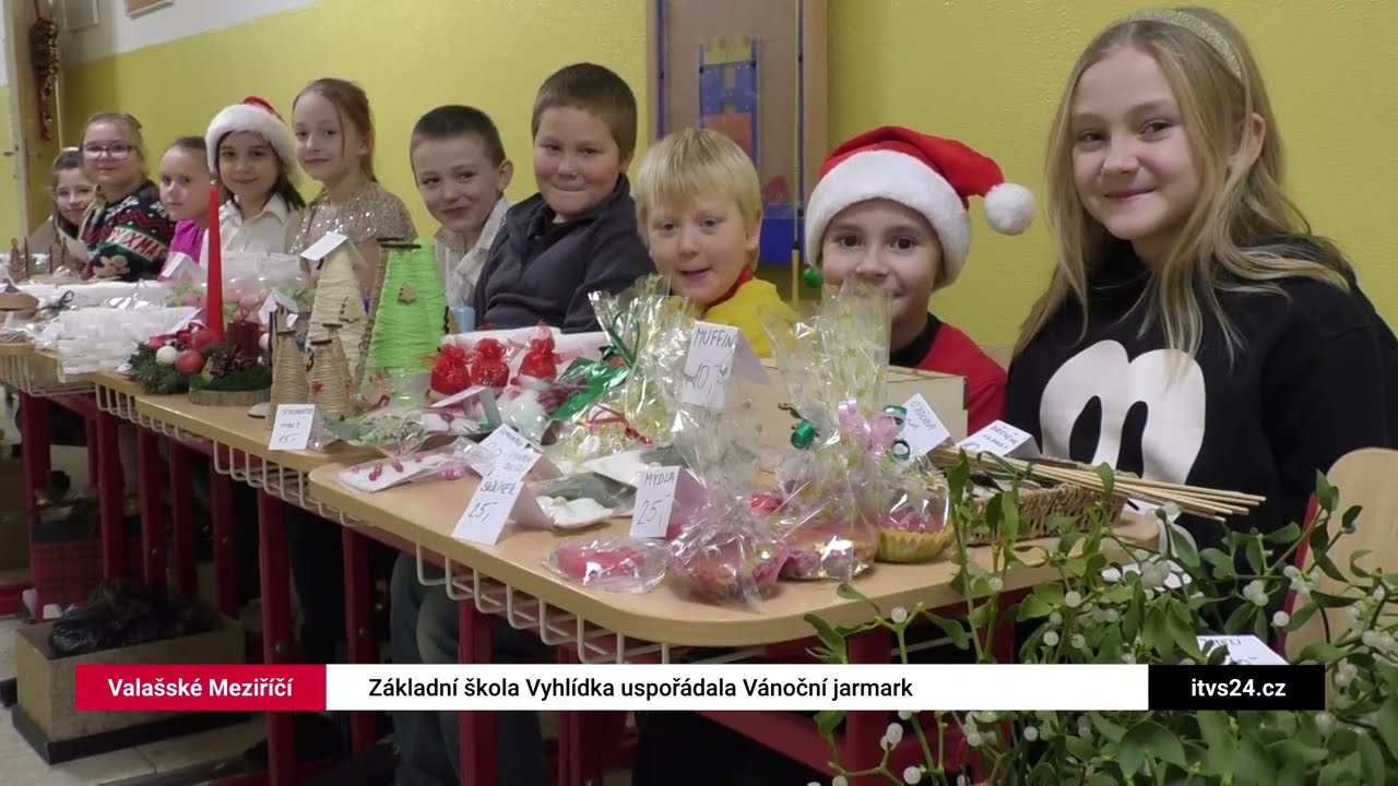 VALAŠSKÉ MEZIŘÍČÍ: ZŠ Vyhlídka uspořádala Vánoční jarmark